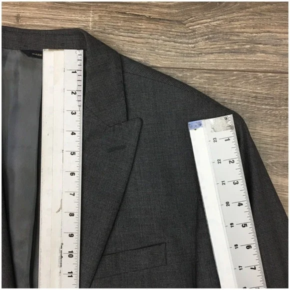 BANANA‎ REPUBLIC Mens Blazer Sport Coat Casual Jacket Size 44R Gray Wool Suit